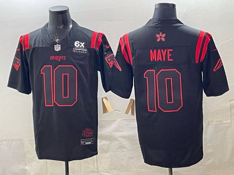 Men 2026 New England Patriots #10 Maye Black 4th generations Nike Limited NFL Jersey style 005->new england patriots->NFL Jersey